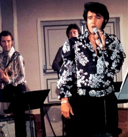 James Burton with Elvis Presley